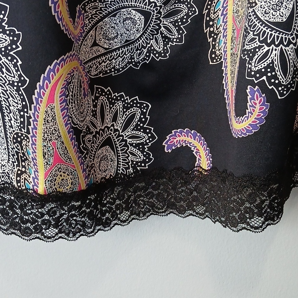 Fashion Bug Y2K Paisley Lace Camisole Tank Babydoll Womens 2X - Picture 5 of 6